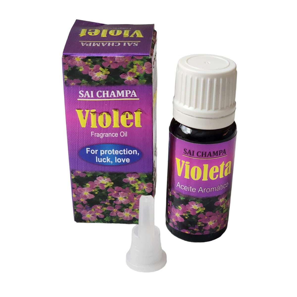 Aceite Aromático Violeta Protección, Suerte y Amor Sai Champa