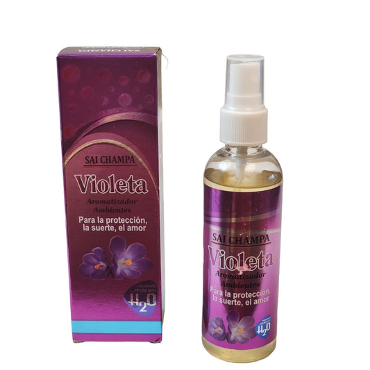 Aromatizador de Ambientes Violeta Protección, Suerte y Amor Sai Champa